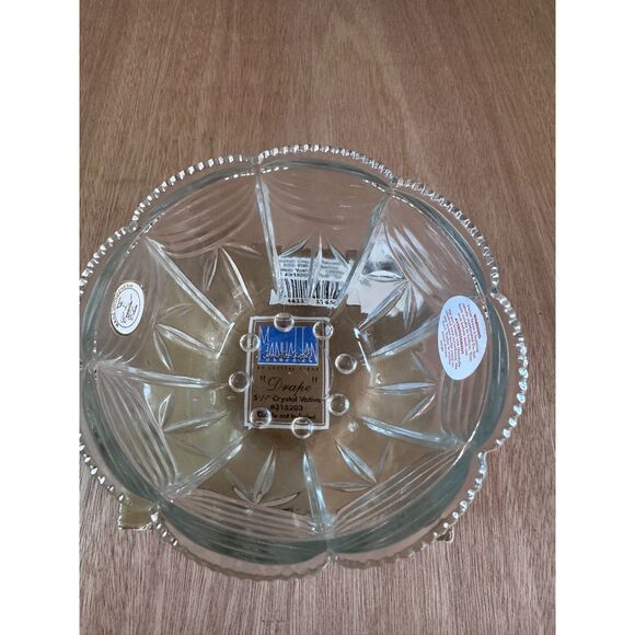 Vintage Manhattan by Crystal Clear “Drape” 5.5" Votive Candle Holder w/ Box - Picture 4 of 6